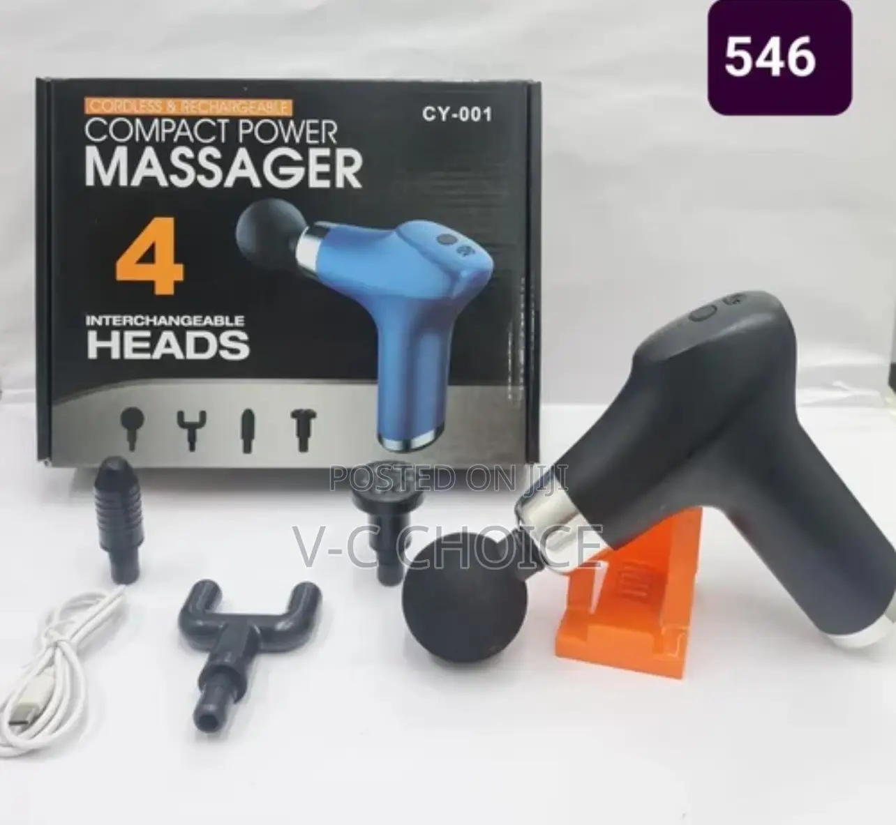 Body Massager Gun With 4 Heads And 6 Adjustable Speed
