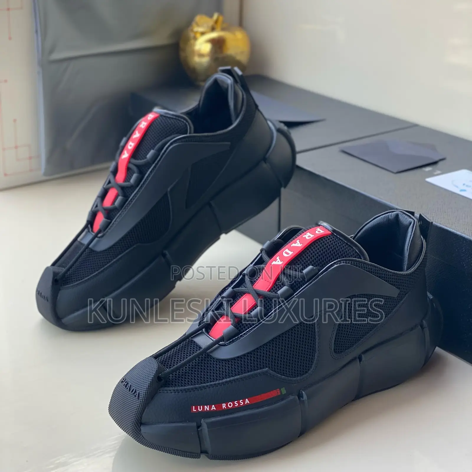 Original Prada Luxury Sneakers for Men