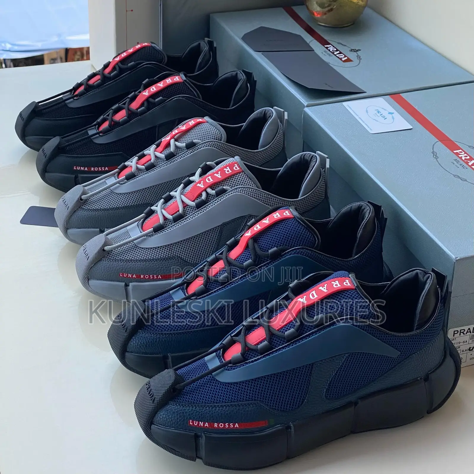Original Prada Luxury Sneakers for Men