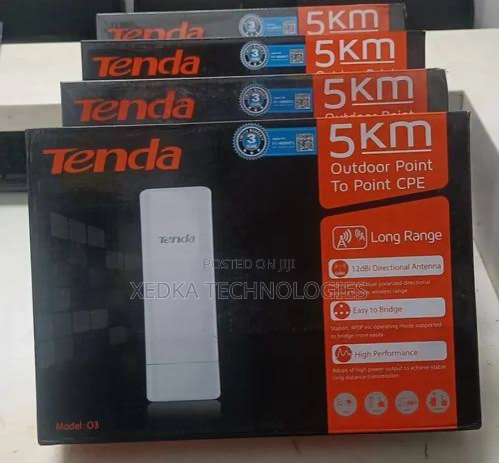 Tenda 2.4ghz 5km+ 12dbi 11n 150mbps Outdoor Cpe Radio