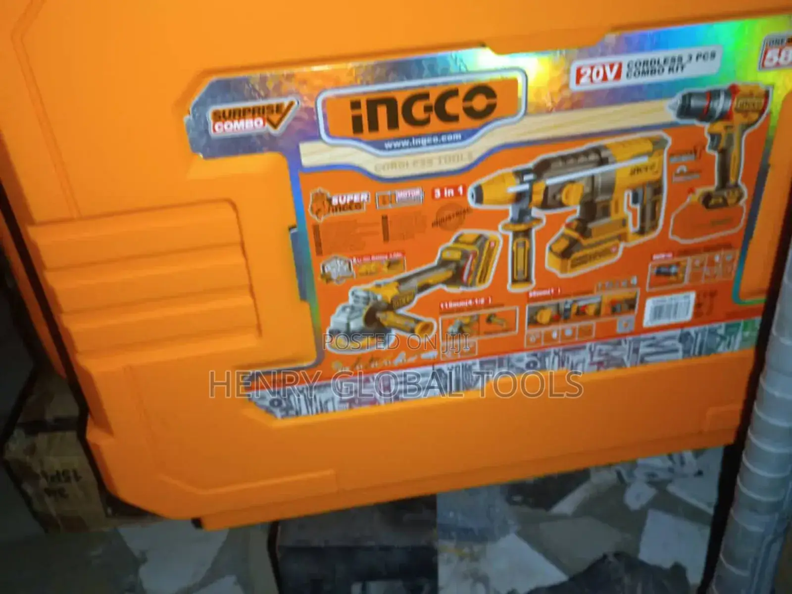 3in1 Ingco Combo Kit Set