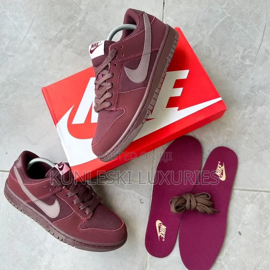 Original Nike Dunk Low Premium Burgundy Crush Sneakers