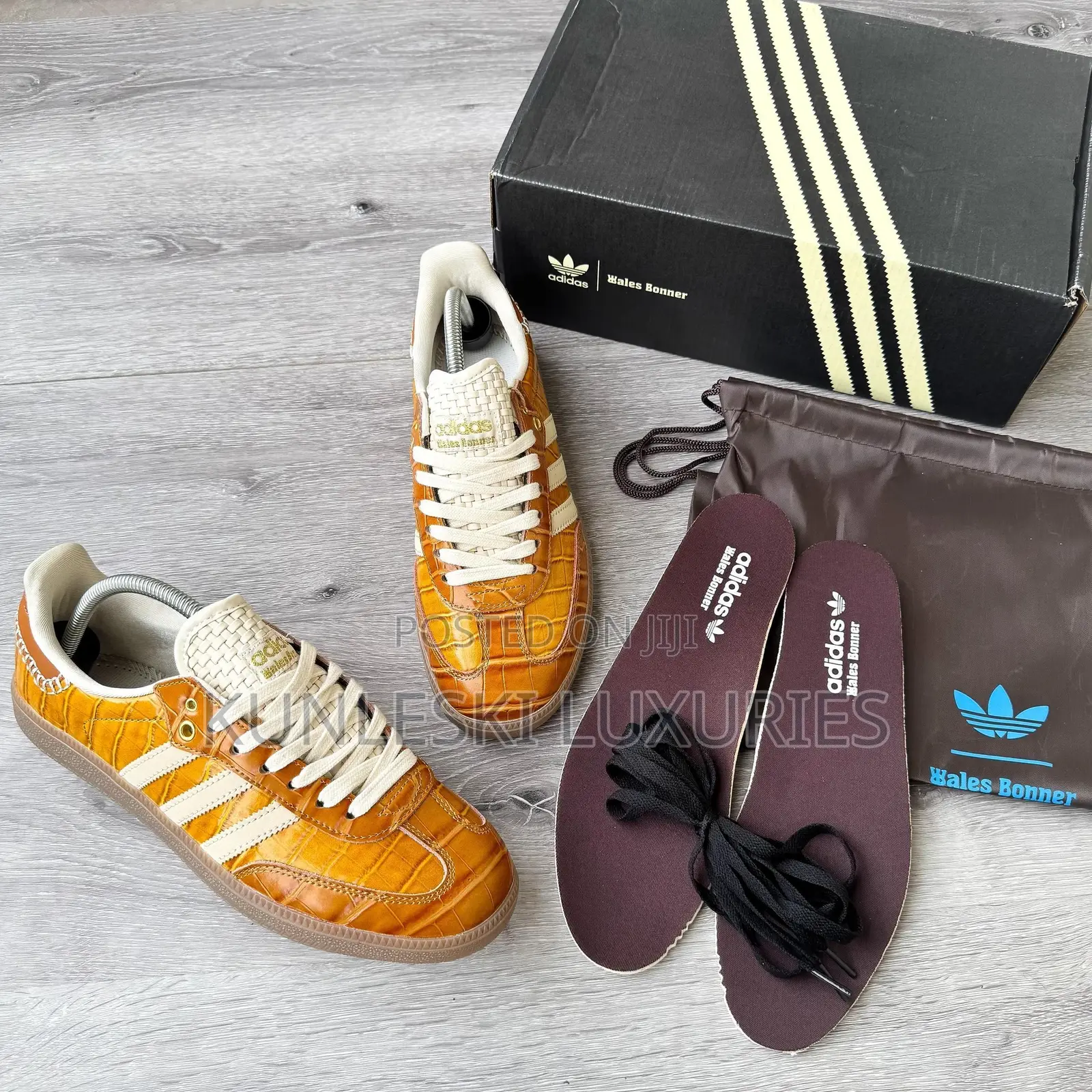 Original Wales Bonner X Adidas Samba Og Croc Brown Sneakers