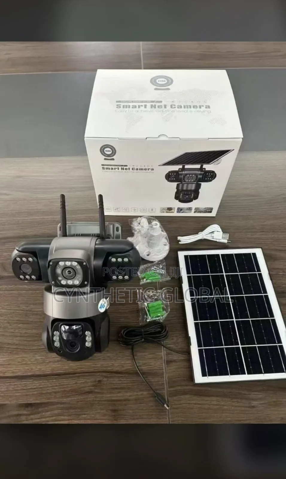 4g V380 4lens Solar PTZ Camera 5mp
