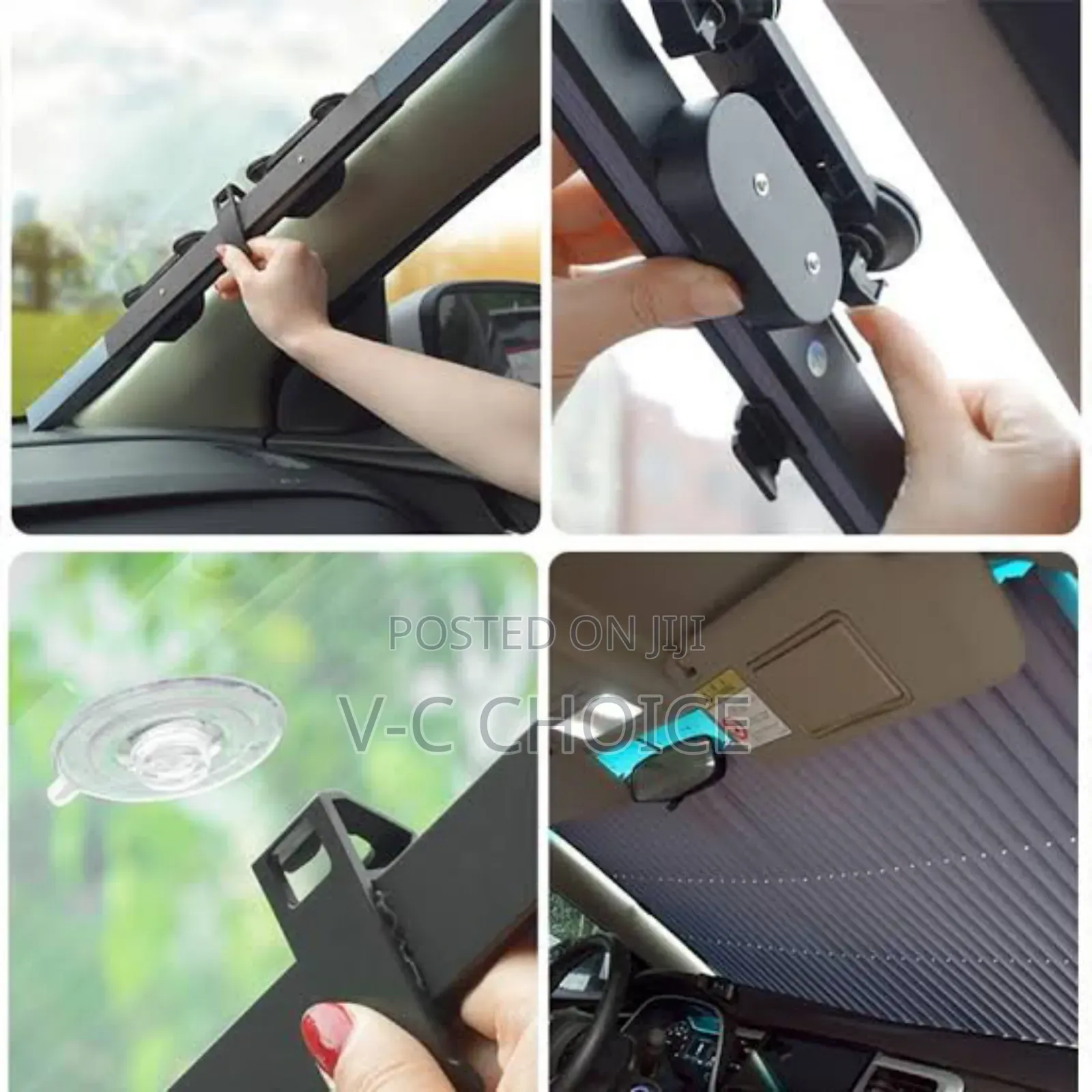 Car Windshield Sun Shade Retractable Sun Visor Protector