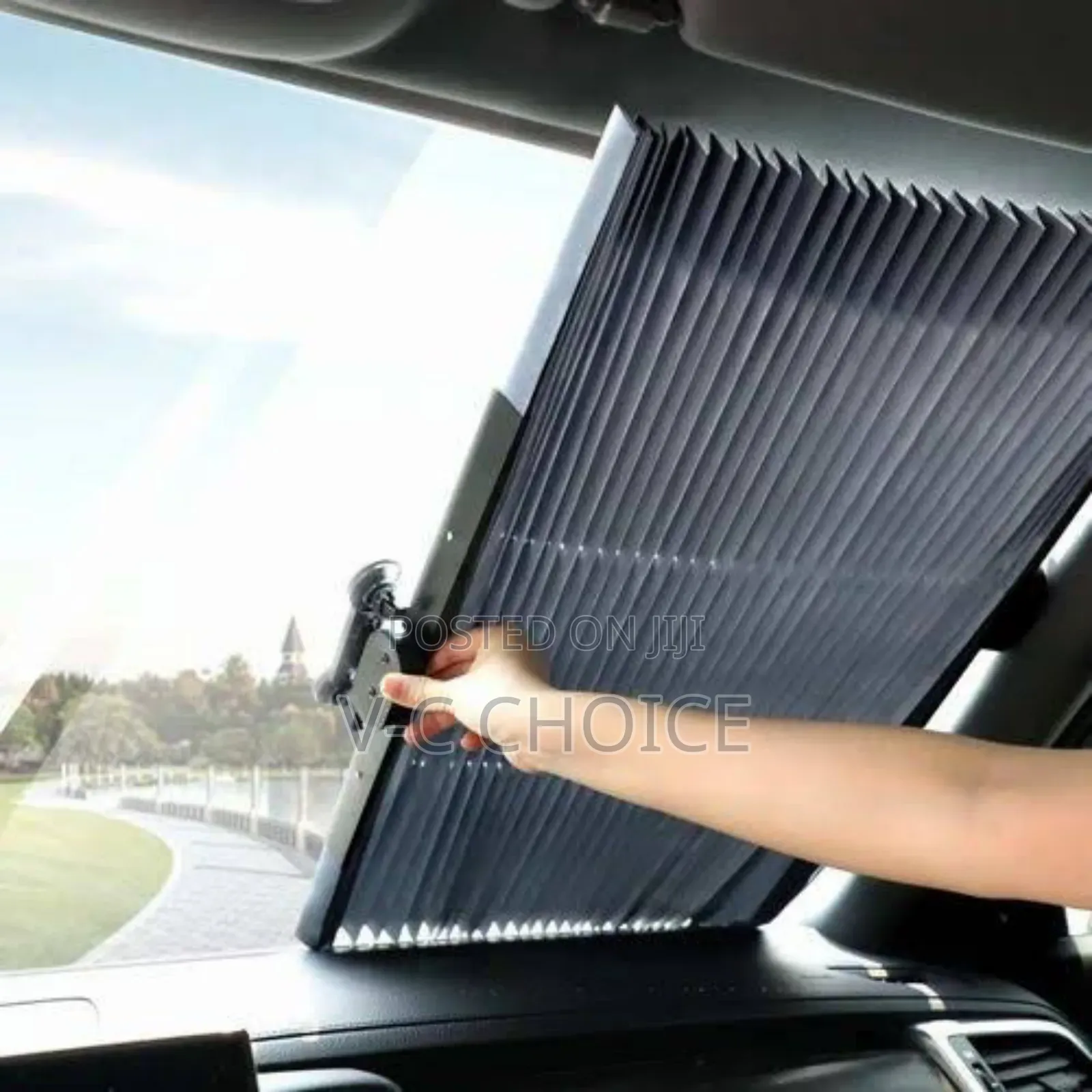 Car Windshield Sun Shade Retractable Sun Visor Protector