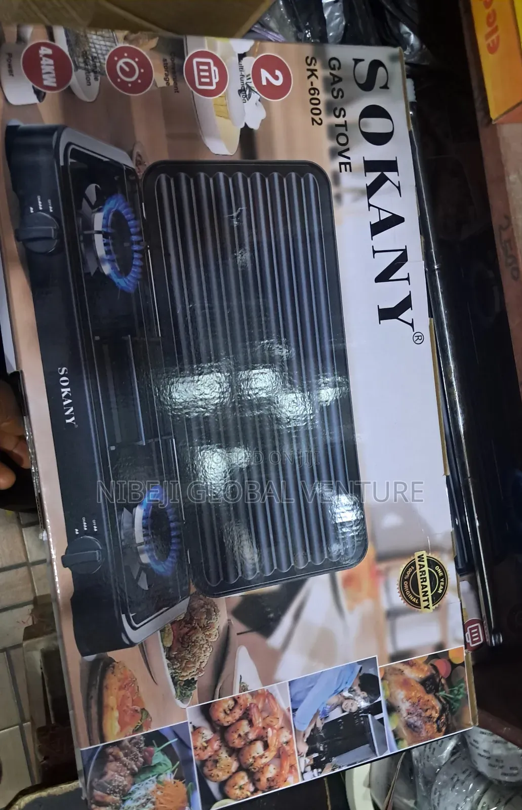 Sokany Two Burner Gas Stove