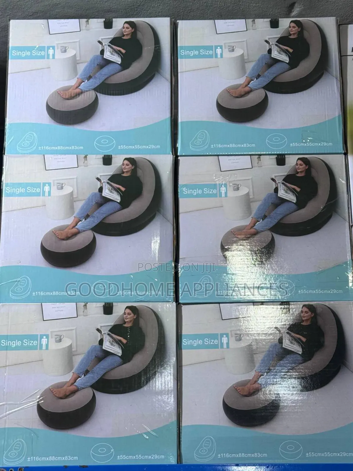 Inflatable Sofa Chair With Leg Rest