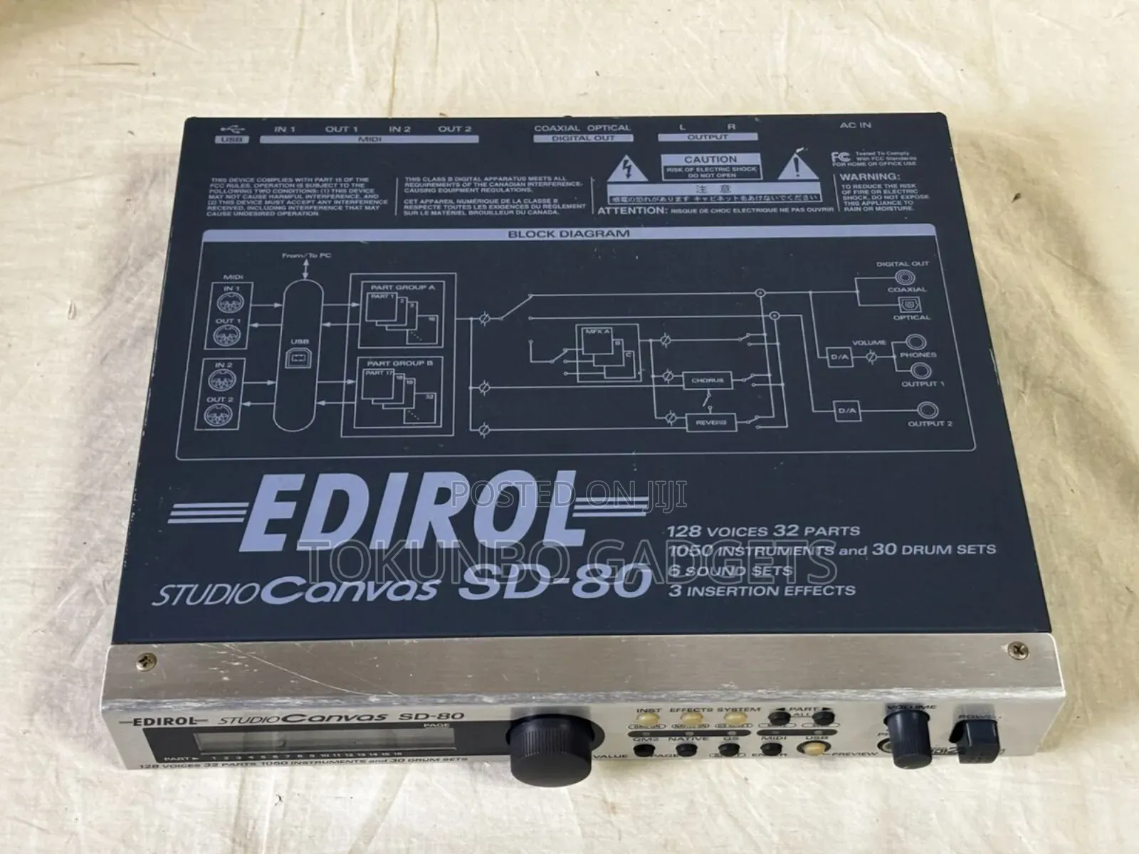 Edirol Sd-80 Studio Canvas 128-Voice Usb Sound Module Roland
