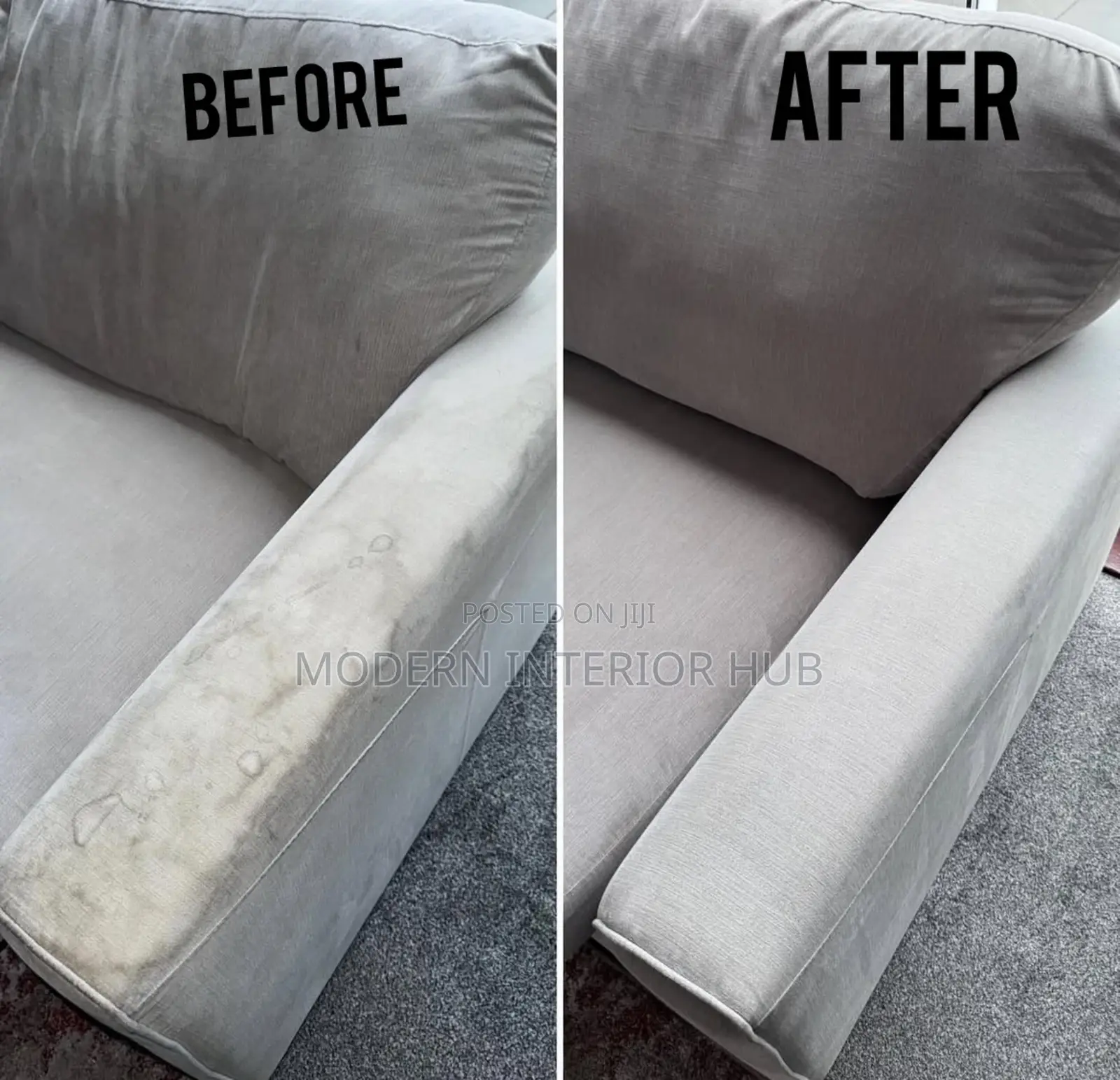 Before and After Chair Cleaning