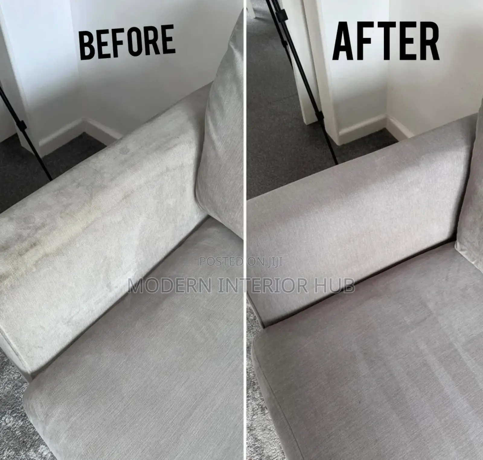Before and After Chair Cleaning