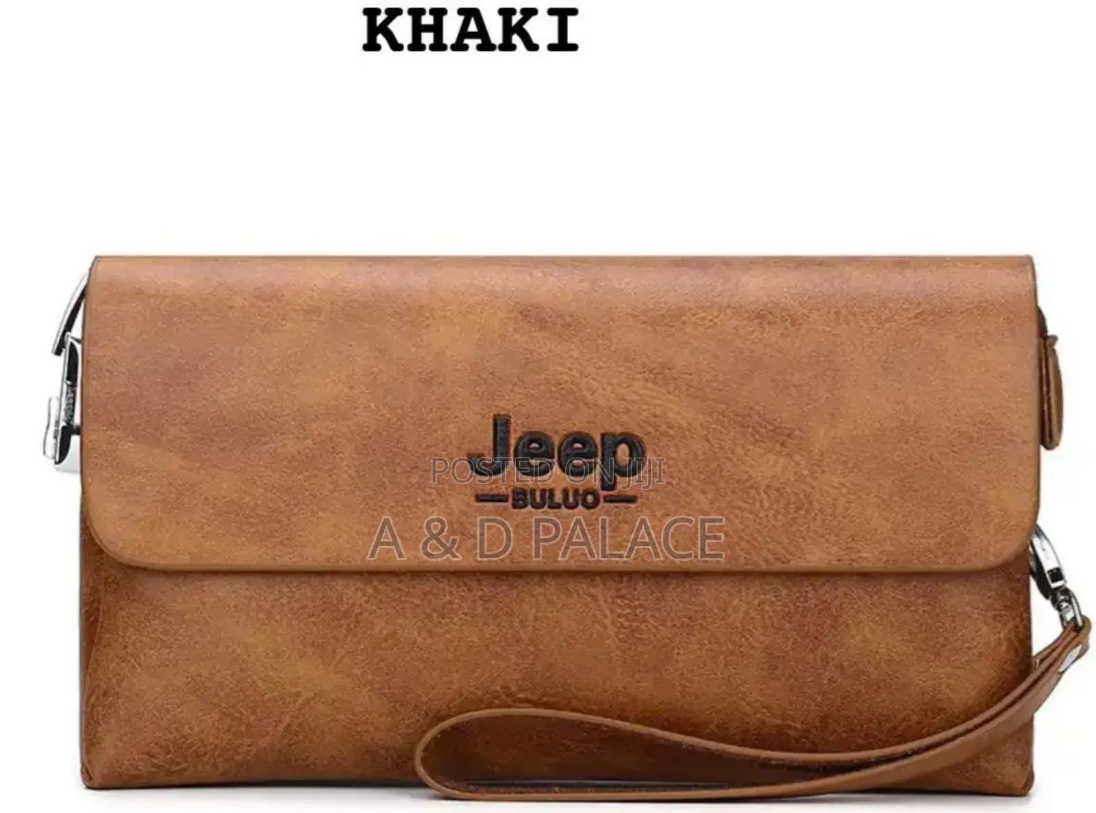 Jeep Buluo Luxury Large Capacity Leather Men’S Cluth Bag