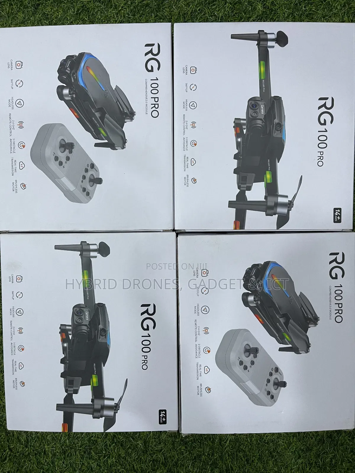 Rg100 Pro Drone + 1.5km GPS Range With 2 Batteries