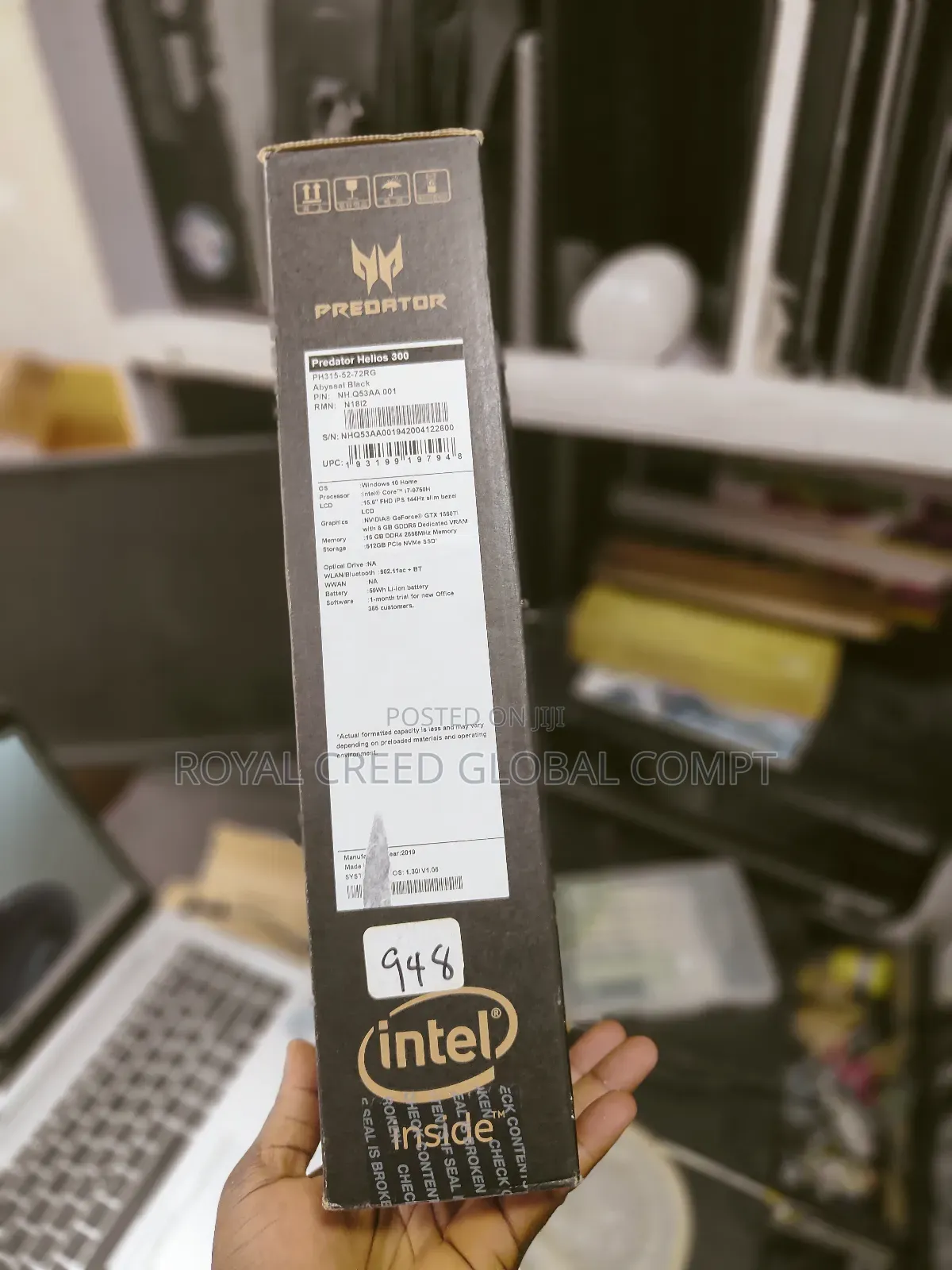 New Laptop Acer Predator Helios 300 32GB Intel Core I7 SSD 1T