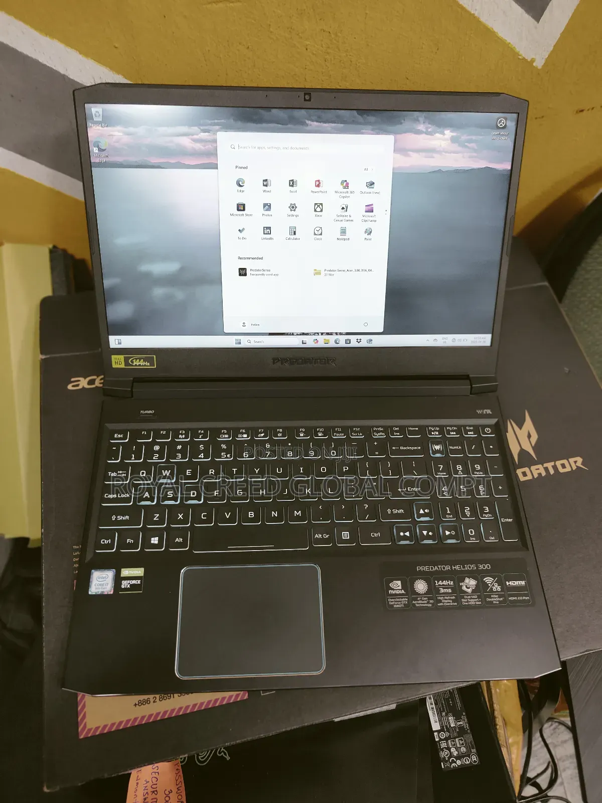Laptop Acer Predator Helios 300 16GB Intel Core I7 SSD 512GB