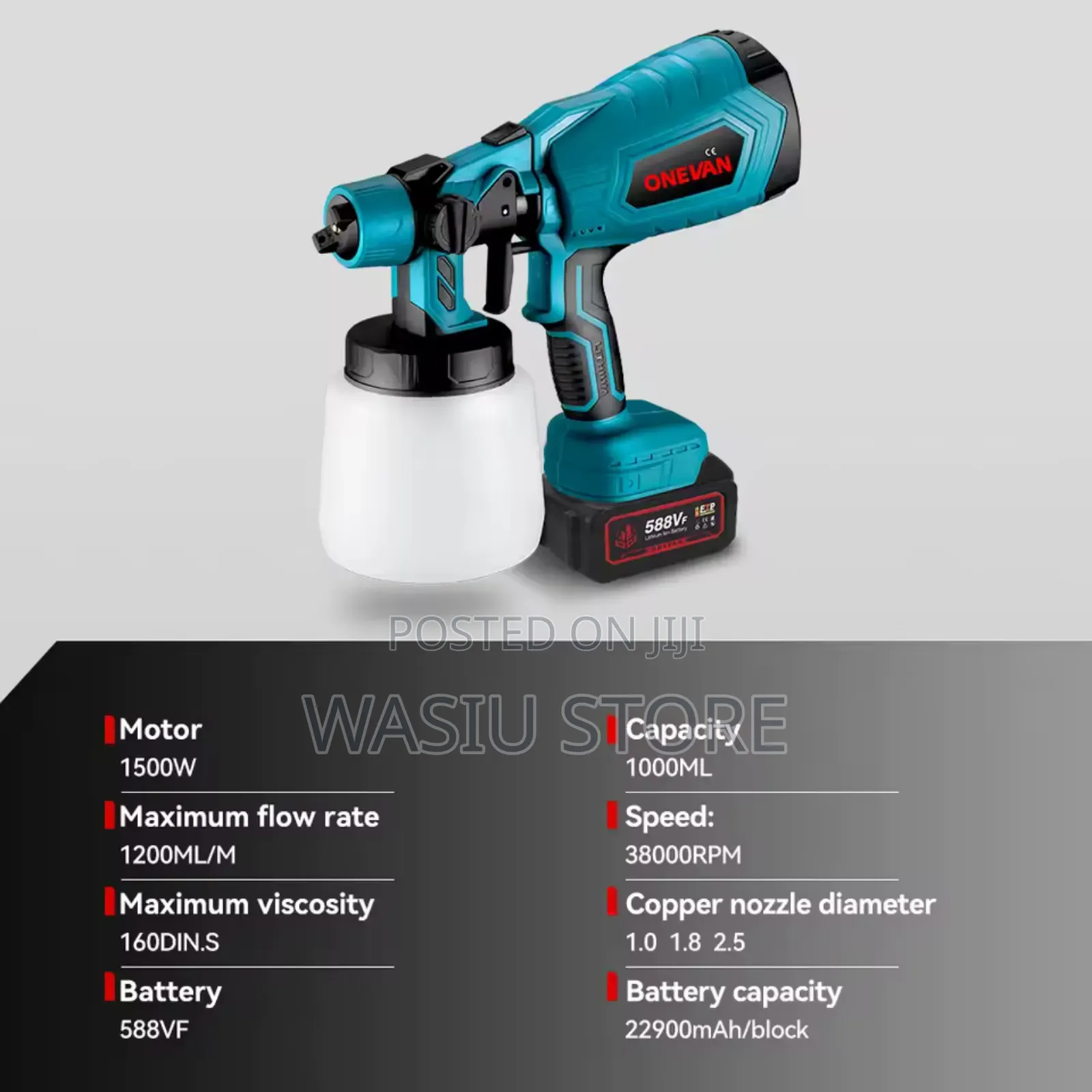 600w Electric Spray Gun Machine 800ml