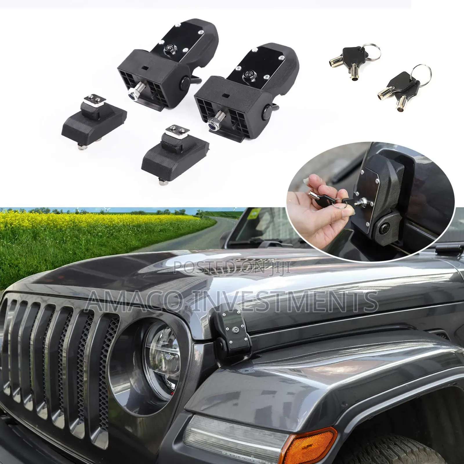 Bonnet Hood Lock Jeep Wrangler Jk