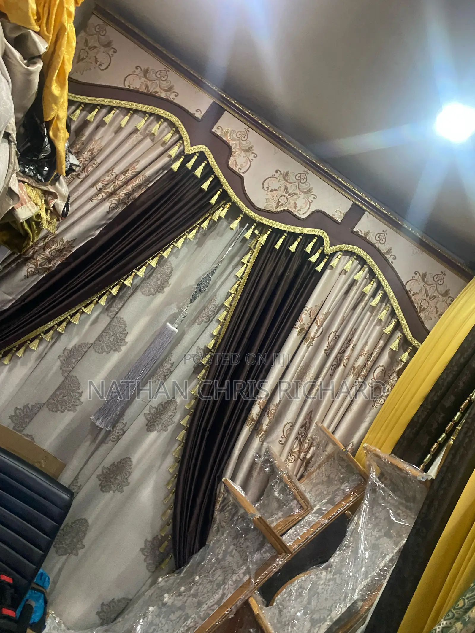 Soft Combined Luxury Home Set Turkish and Royal Curtains