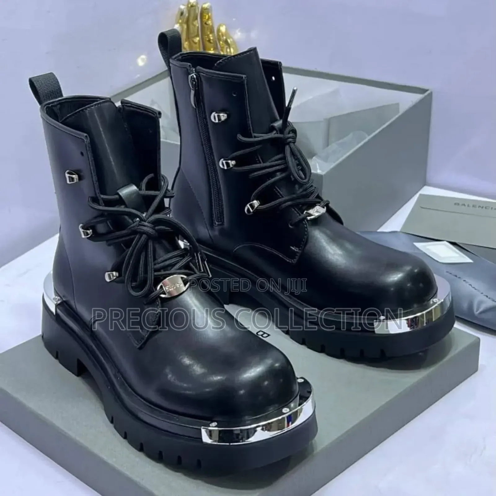 Men's Trendy Balenciaga Ankle Leather Shoe