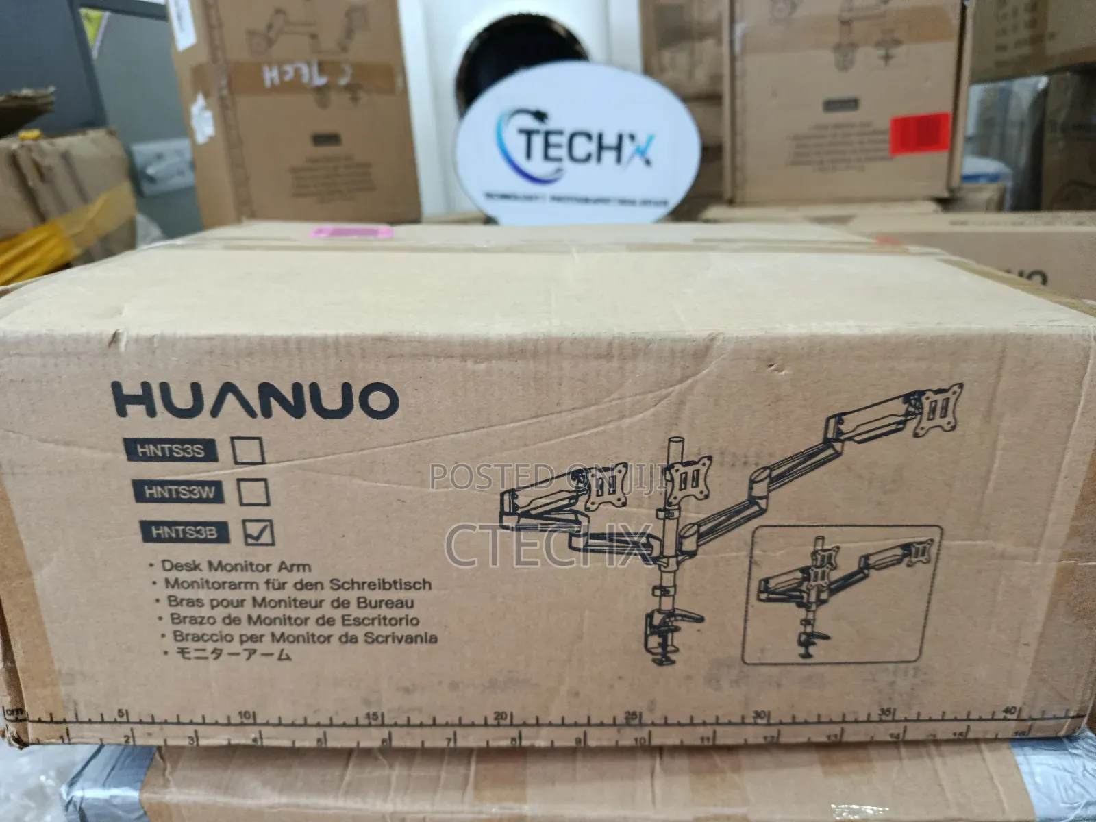 Huanuo Triple Monitor Mount for 17 to 32 Inch