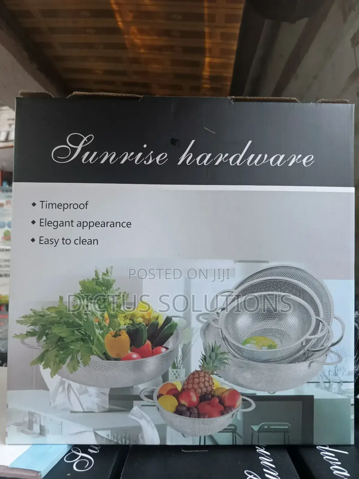 6pcs Non Rusty Stainless Colander Sieve