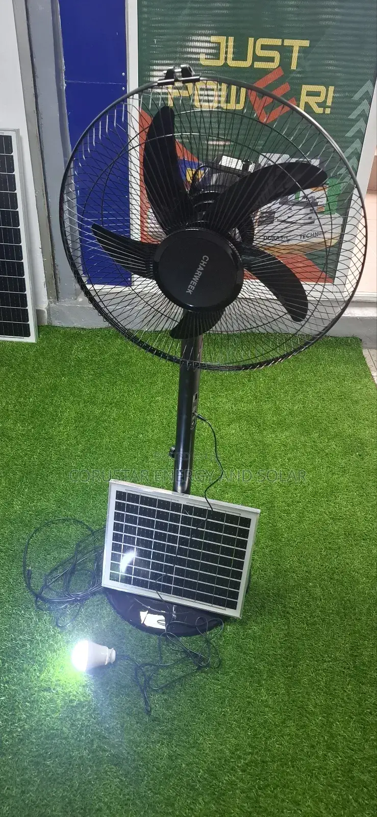 Solar Rechargeable Fan 16inch