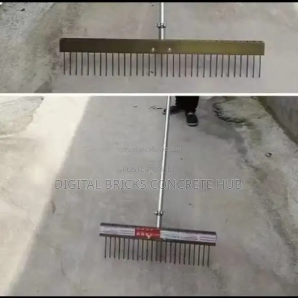 48" Texture Wire Broom With Spacing 3/4 Inch and 2 Handles
