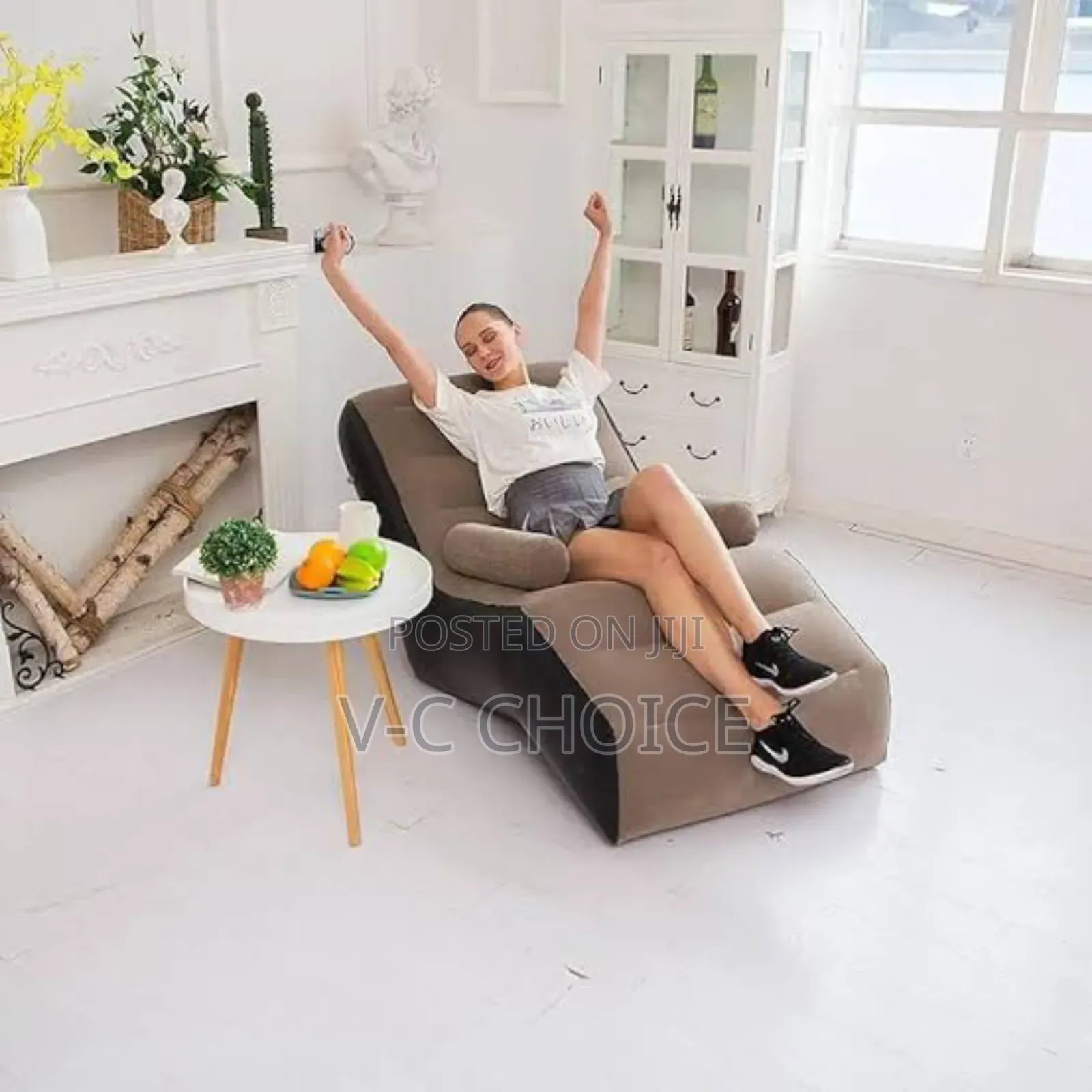 Living Room S Shape Inflatable Sofa Chair