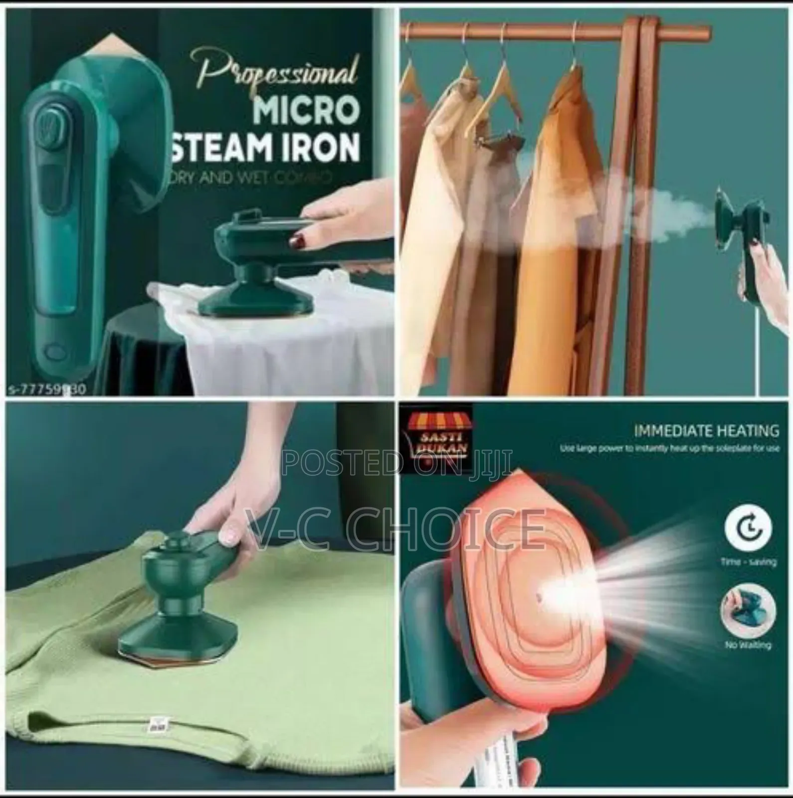 Mini Iron For Dry And Steam Ironing- 30watts
