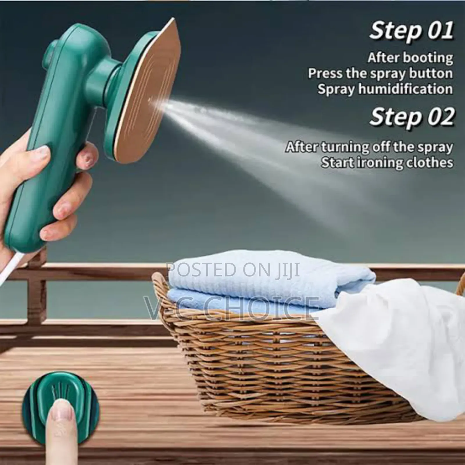 Mini Iron For Dry And Steam Ironing- 30watts