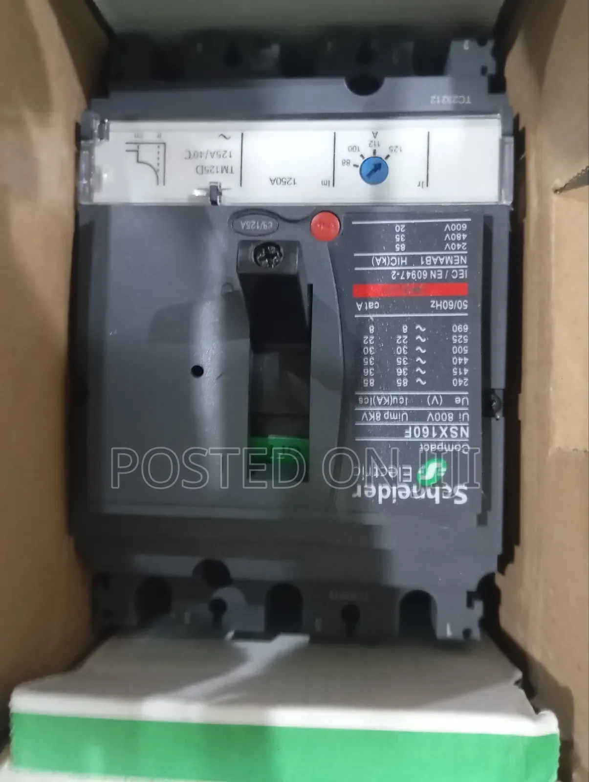 125a/3pole McCb High Quality Schneider Electric Breaker