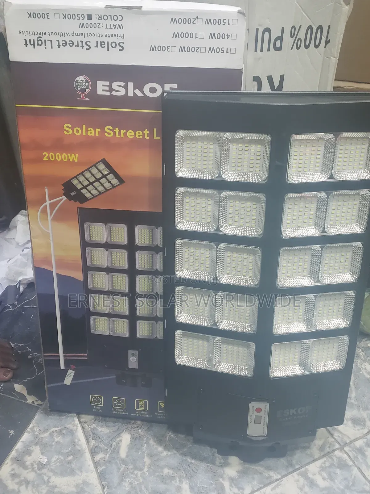 High Grade Solar Street Light 2000watts 20 Eye