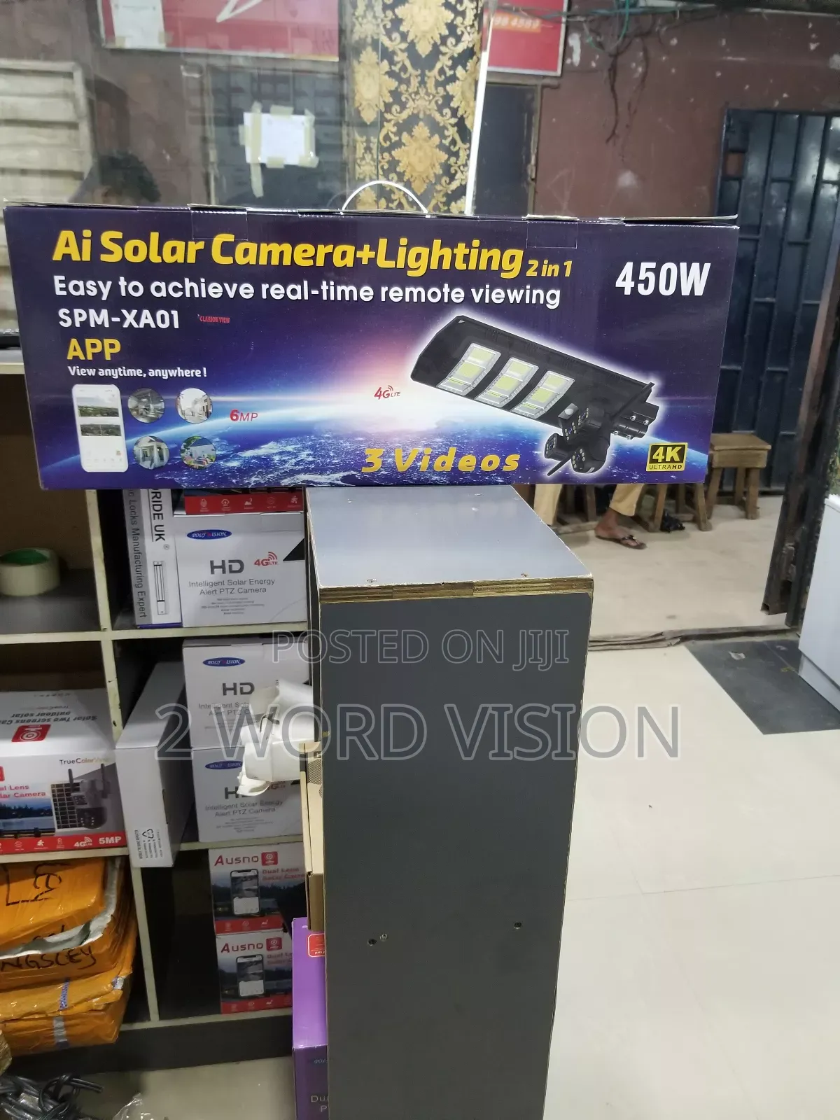 Solar Street Light With 3 Lens Camera With High Definition