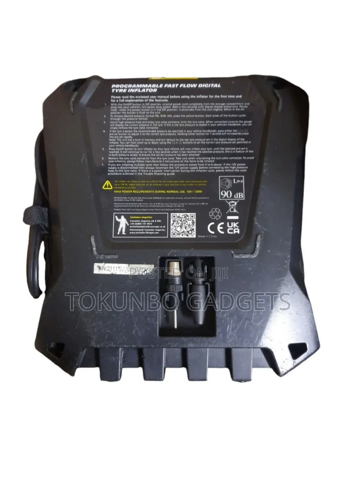 Michelin Programmable Fast Flow Digital Tyre Inflator -3 Min