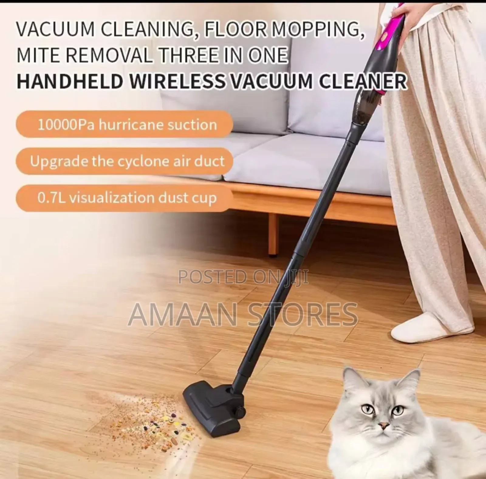 Wireless 3 In1 Vacuum Cleaner for Home and Car Use