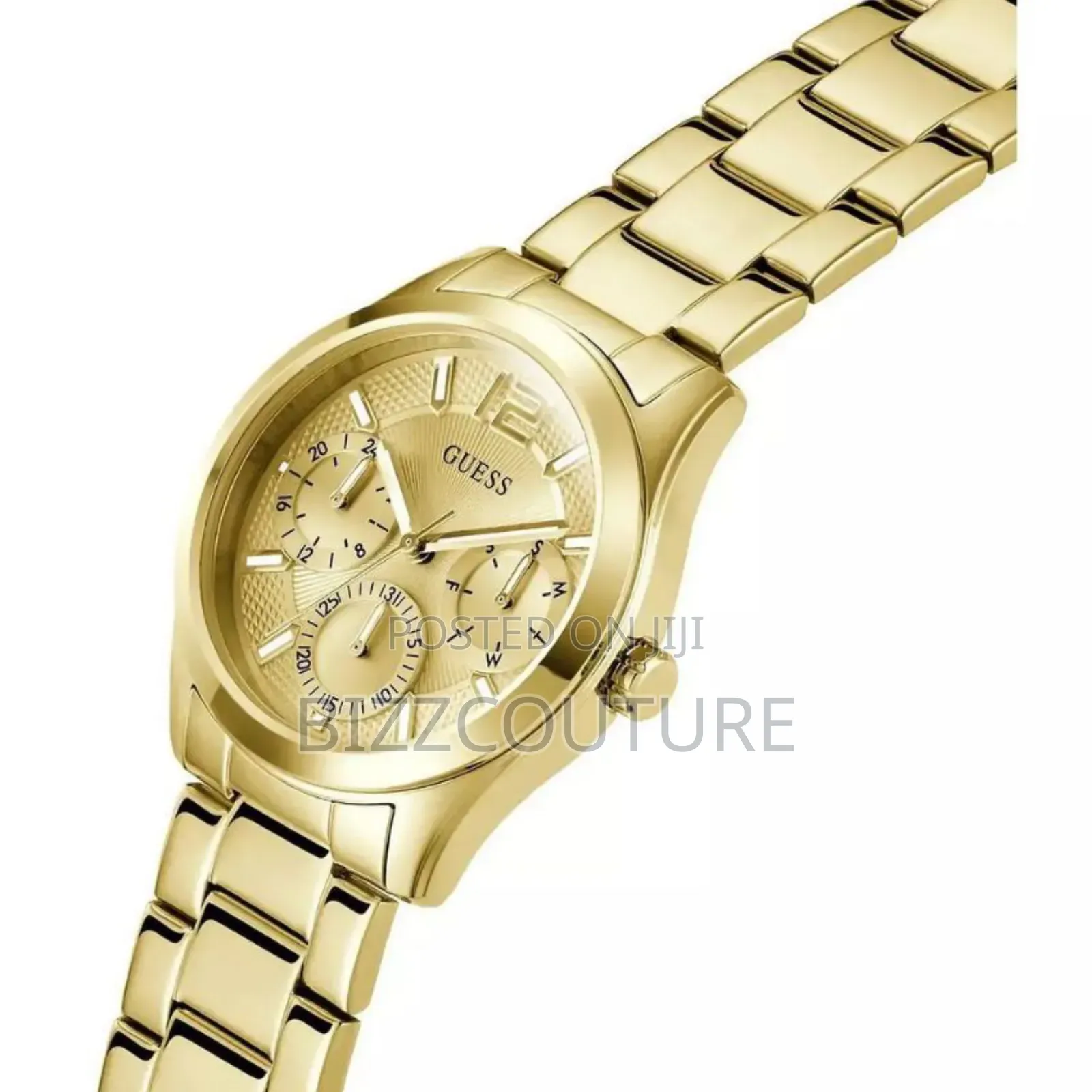 Guess Gw0760l2 Women’S Yellow Gold Tone Multi-Function Watch