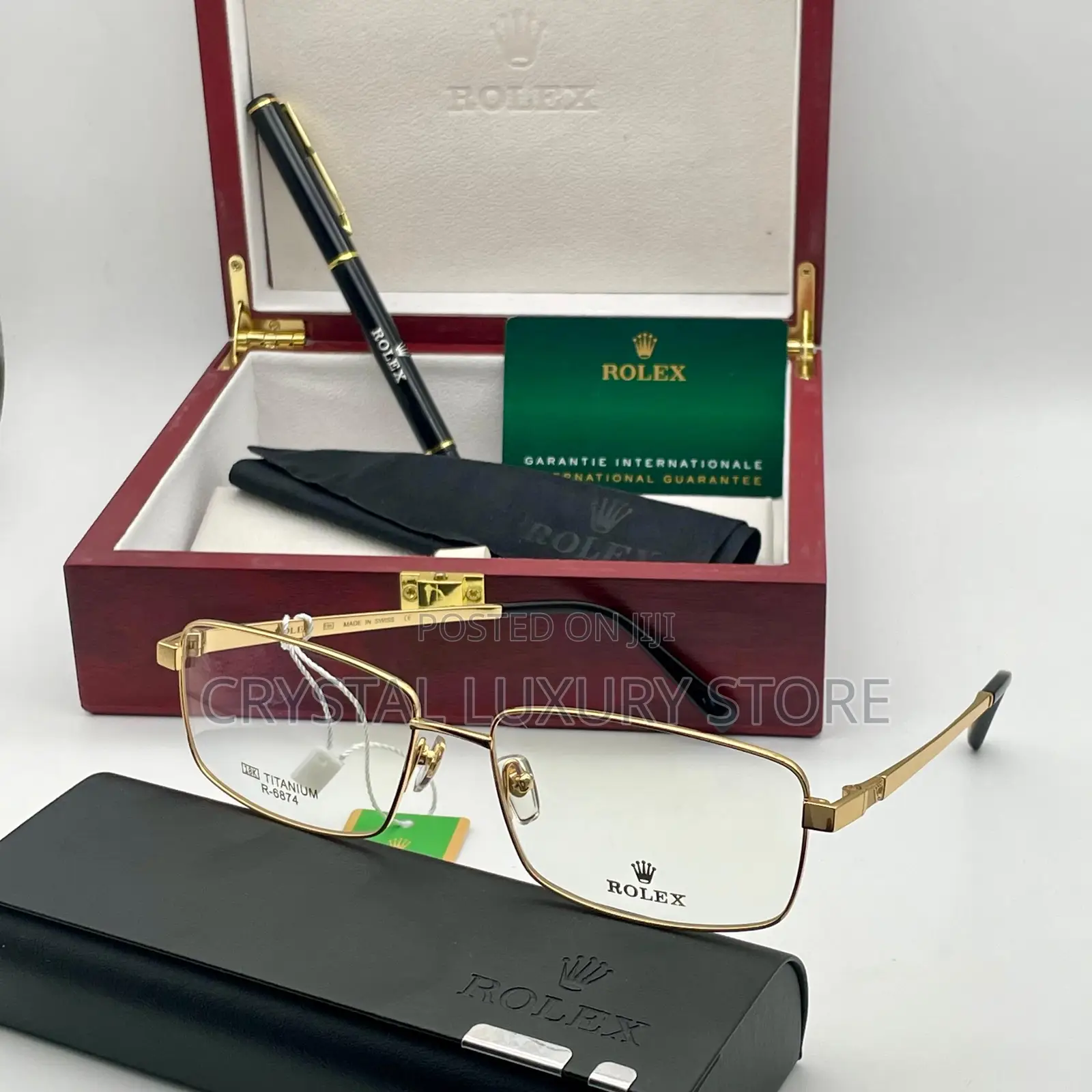 Rolex Quality Luxury Men Frame Glasses