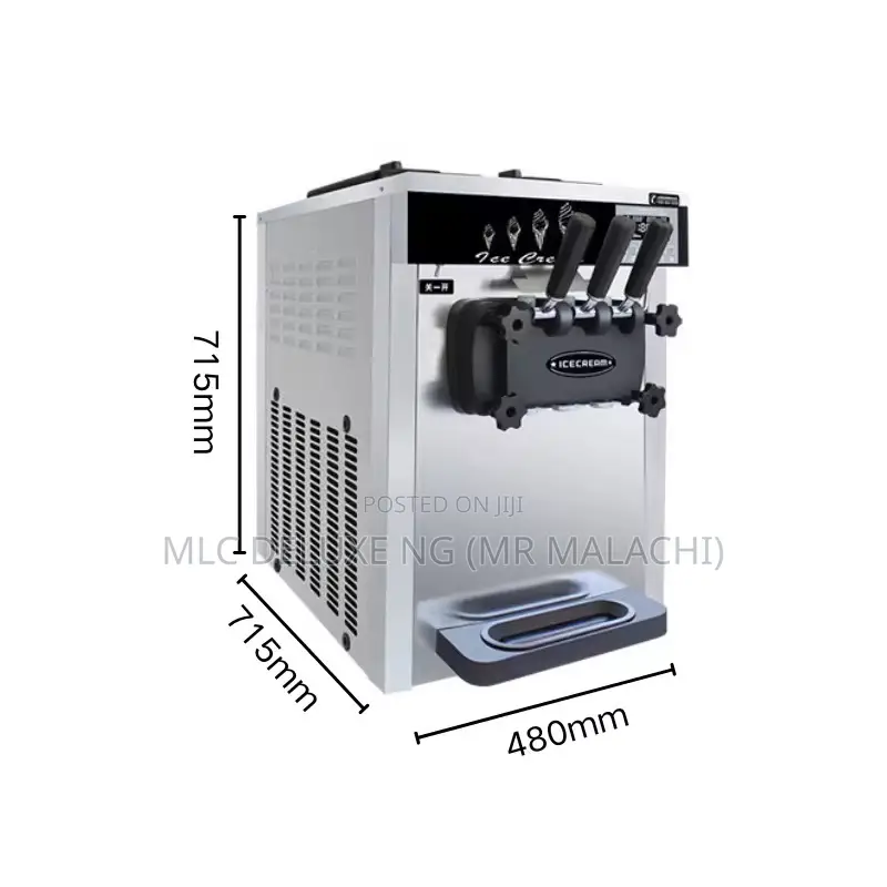 3 Nuzzles Industrial Ice Cream Machines/Soft Serve Ice Cream