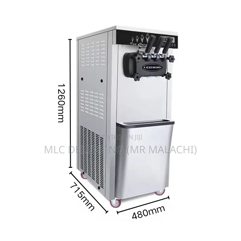 3 Nuzzles Industrial Ice Cream Machines/Soft Serve Ice Cream