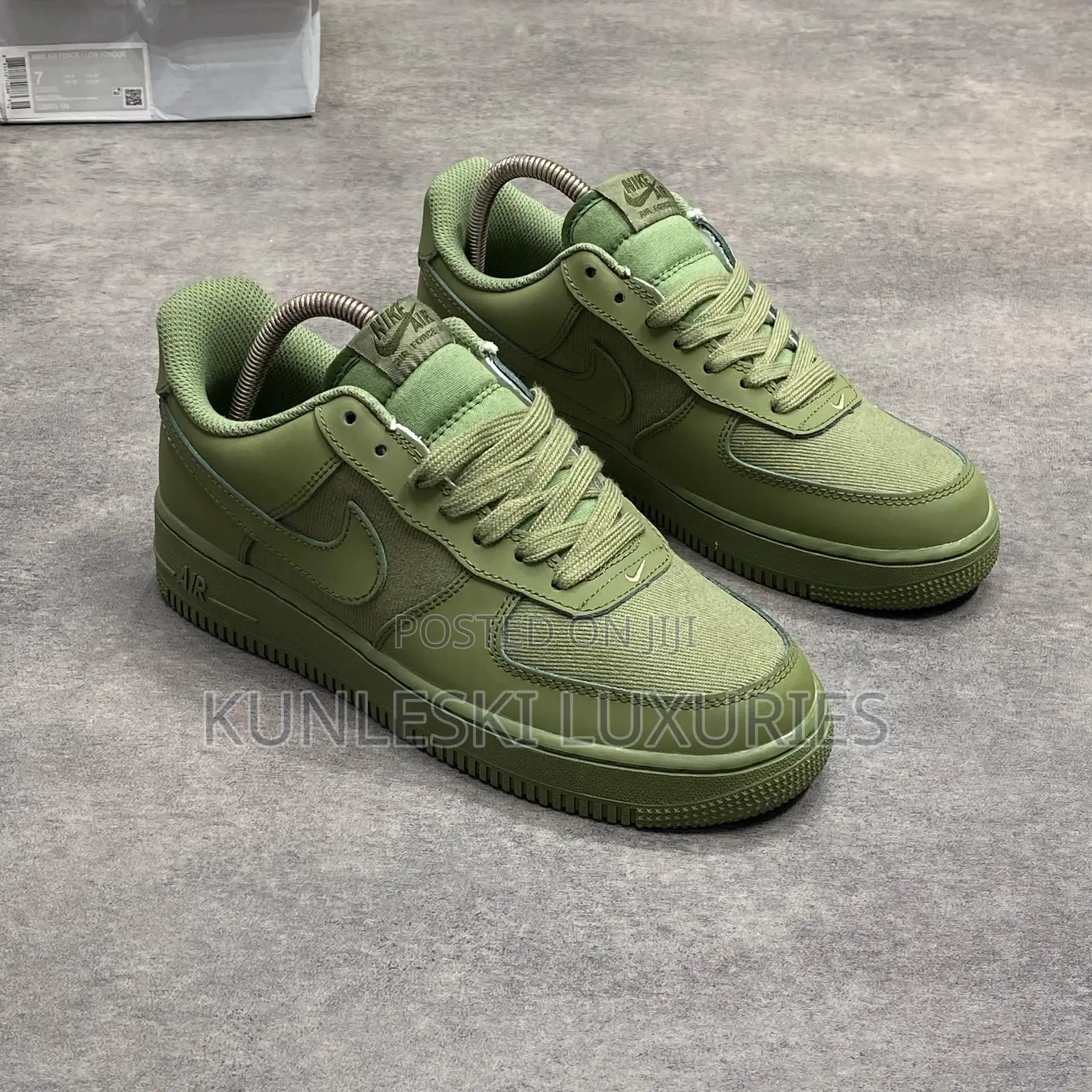 Original Nike Air Force 1 07 Lx Oil Green Sneakers