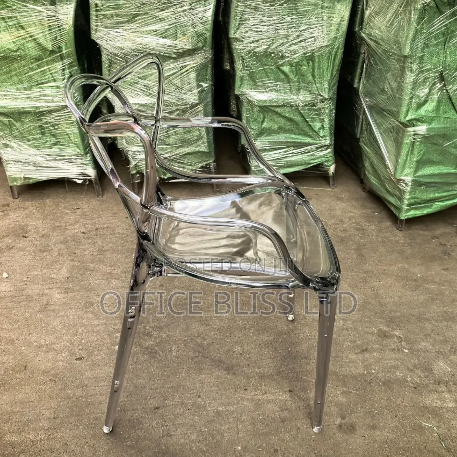 Clear Resin Crystal Transparent Dinning Chair