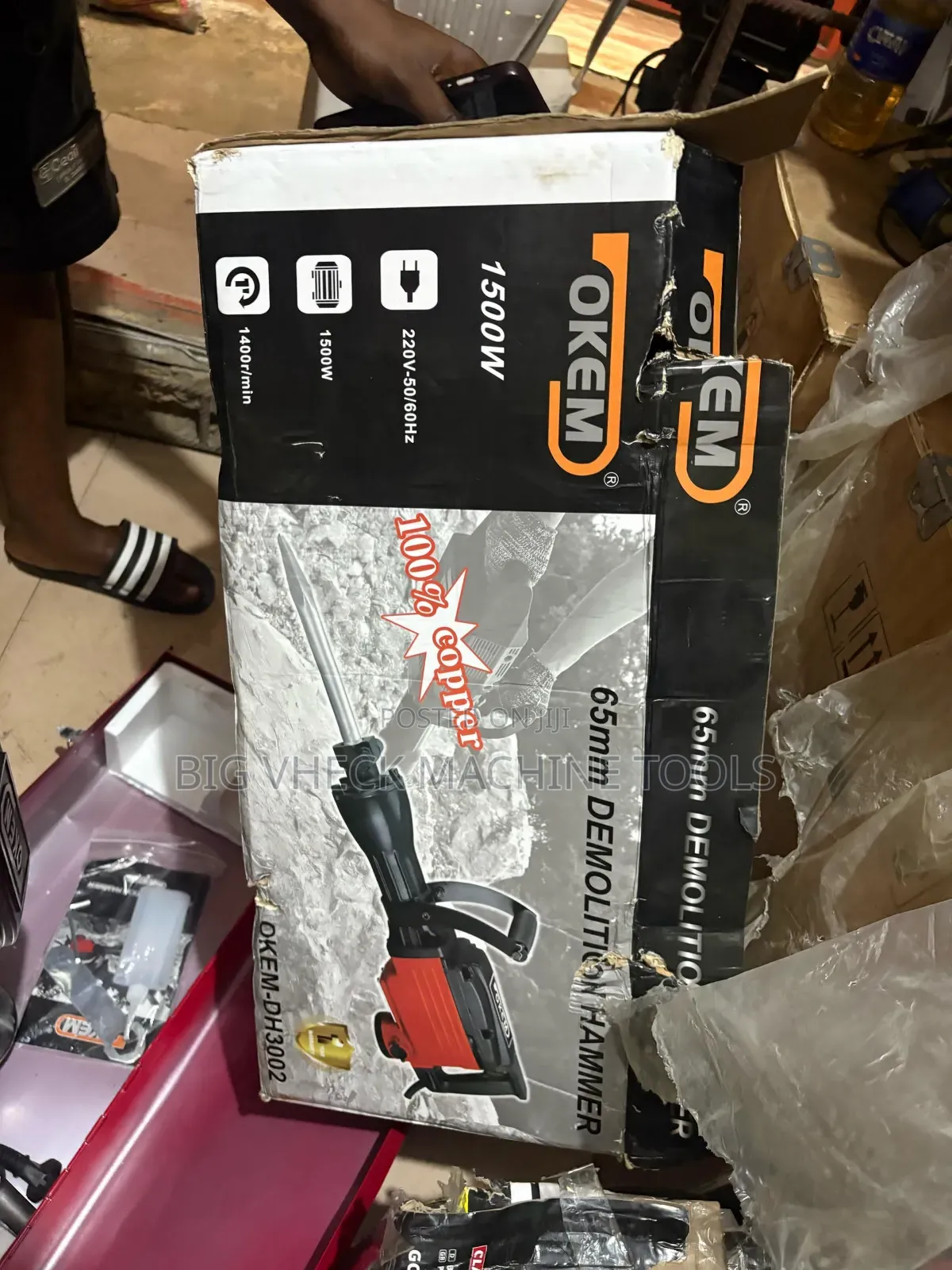64mm Demolition Hammer With Double Bits