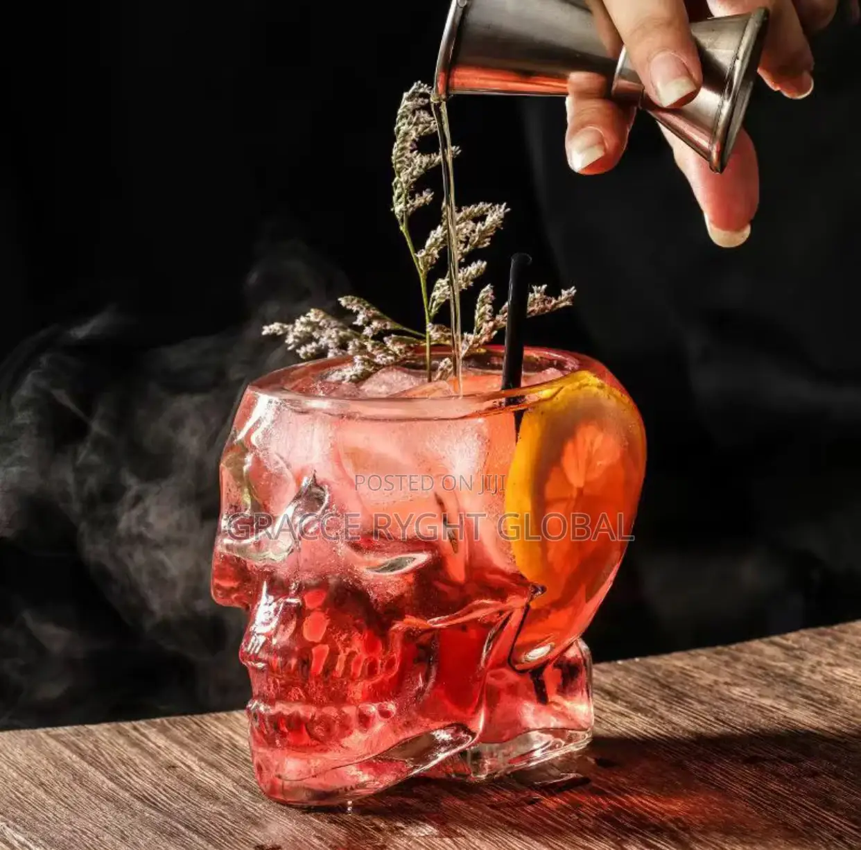 Halloween Cocktail Skull Glass Cup