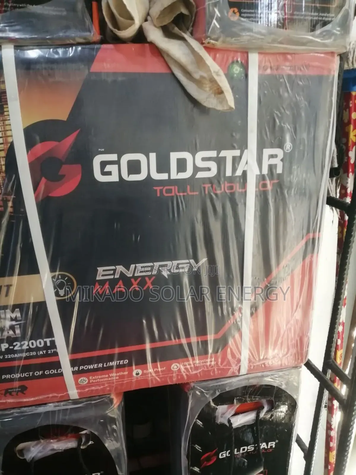 220ah 12v Goldstar Tall Tubular Battery Made in India