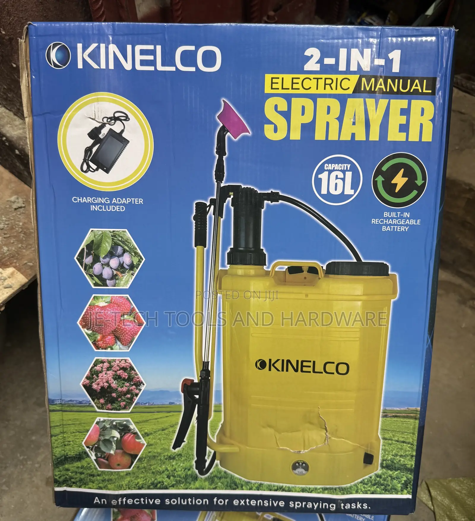 Kinelco 2-in-1 Electric/Manual Sprayer