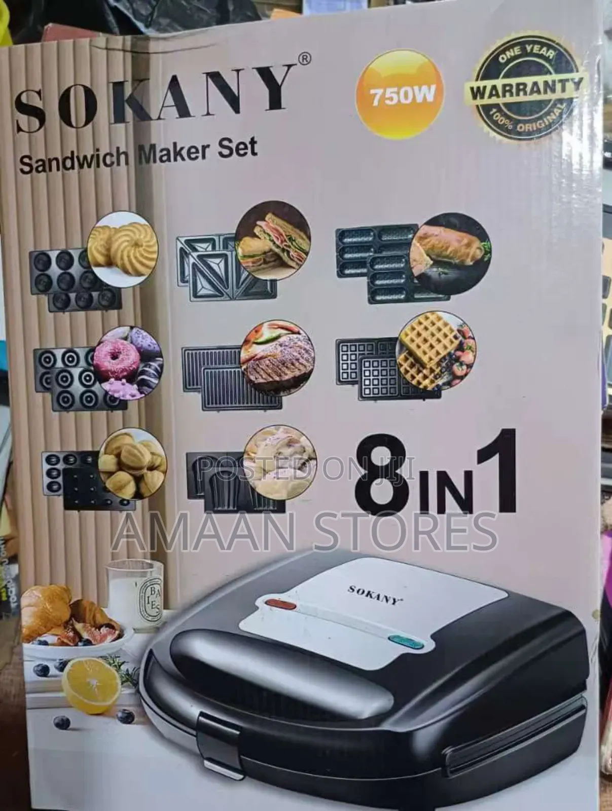 8 in 1 Sokany Sandwich Maker Set/ Toaster