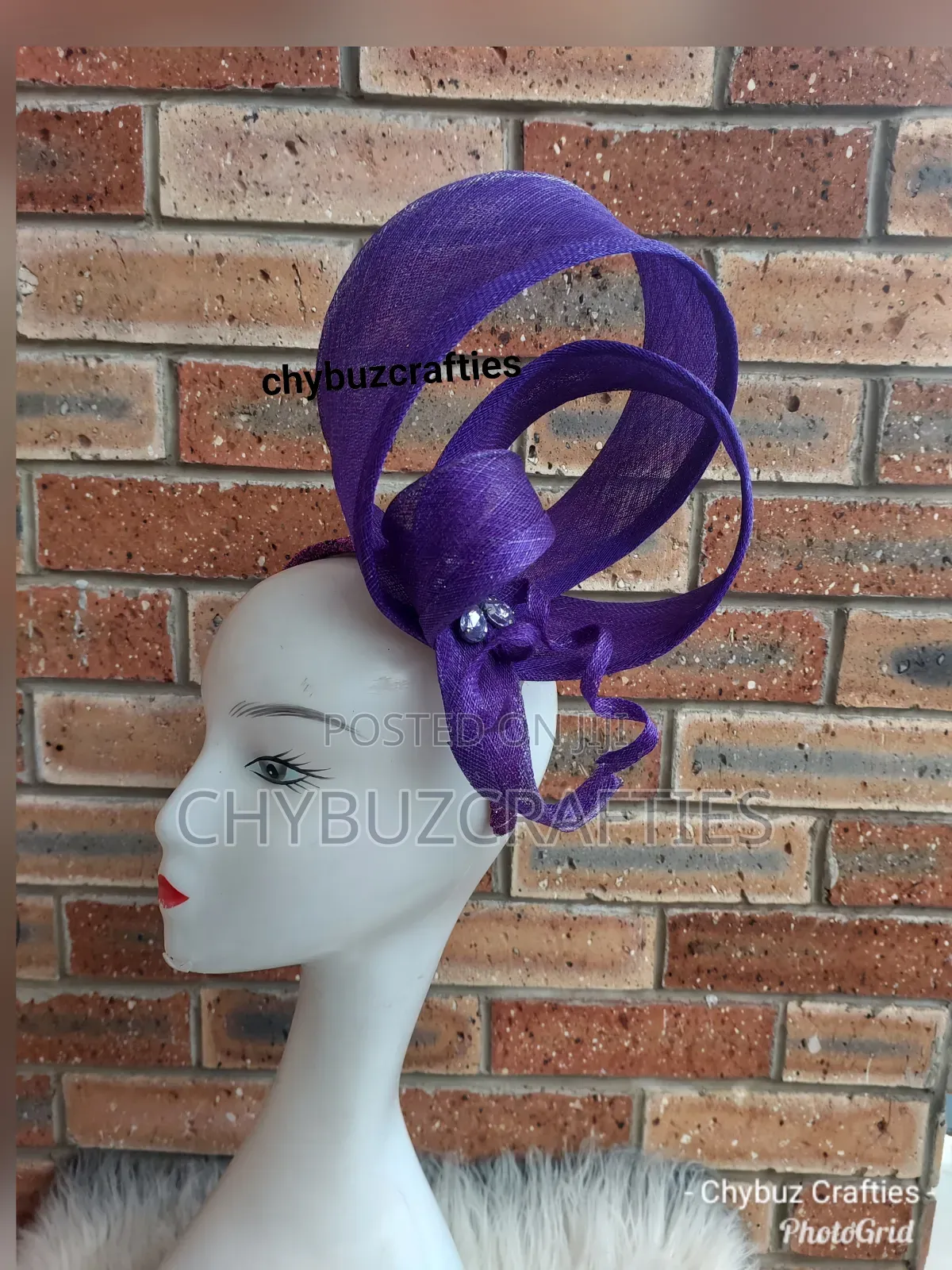 Purple Sinamy Facinator