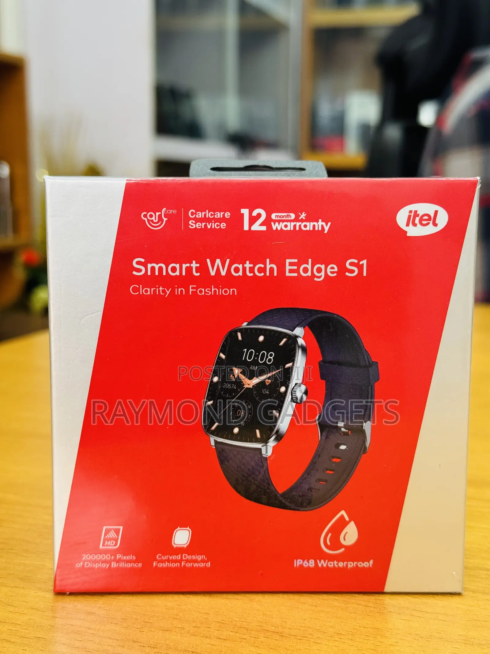 Itel Edge S1 Smartwatch Isw-033 – 1.96” Amoled Display