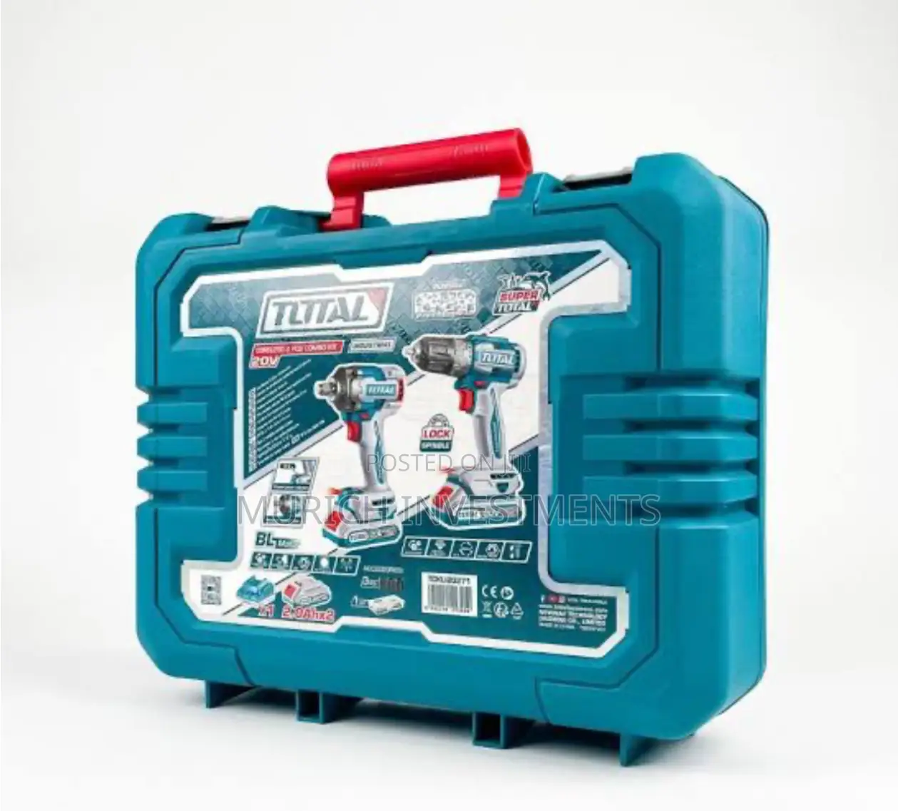 Total Cordless 2 PCS Combo Kit Impact Wrench and Drill