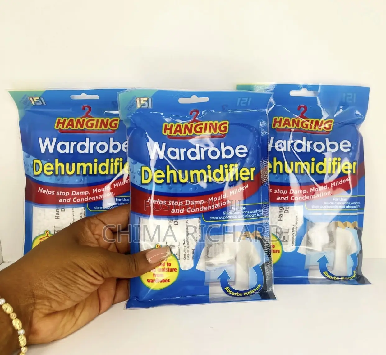 Hanging Wardrobe Dehumidifier